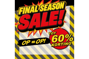 final season sale hoge kortingen tot zestig procent