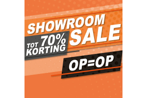Showroomsale tot 70% korting