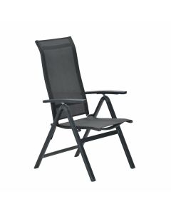 Siena tuinstoel verstelbaar - donker grijs