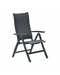 Hilly tuinstoel verstelbaar - donker grijs