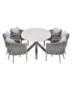 Devin tuinset 7-delig - Scot tuintafel 230x115 cm