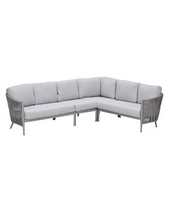 Devin loungebank 4-delig - taupe