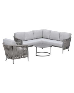Devin loungeset hoek 6-delig - Monte Carlo loungetafels