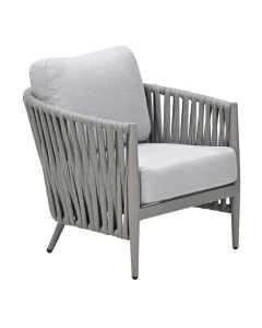 Devin loungestoel - taupe