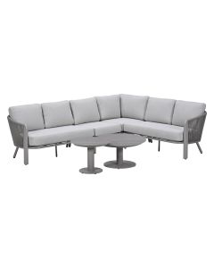 Ryan hoek loungeset 6-delig - taupe