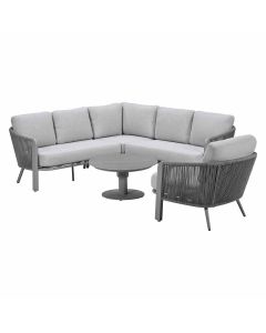 Ryan hoek loungeset 5-delig - taupe
