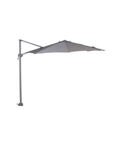 Hawaii S zweefparasol Ø300 cm - frame donker grijs - doek licht grijs