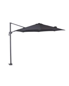 Hawaii S zweefparasol Ø300 cm - frame donker grijs - doek zwart