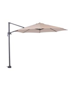 Hawaii S zweefparasol Ø300 cm - frame donker grijs - doek ecru