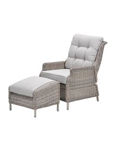 Santa Rosa relaxstoelen incl. voetenbank - desert sand