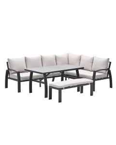 Cameron lounge dining set 4-delig rechts - desert sand