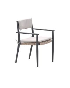 Lily tuinstoel - donker grijs