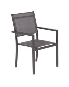 Moon tuinstoel - donker grijs