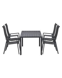 Siena tuinset 5-delig - Kasper tuintafel 160x84 cm