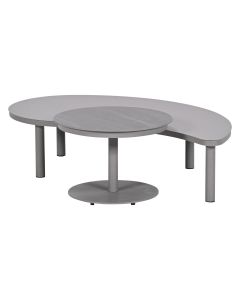 Zante loungetafels set van 2 - taupe - centostone Napoli sand