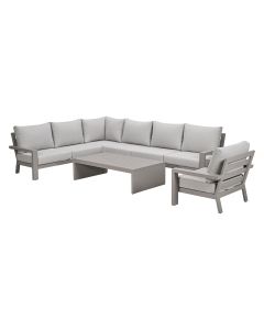 Sorelli loungeset 6-delig - taupe