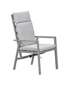 Kasper tuinstoel verstelbaar - taupe