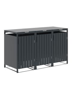Binport containerberging 204x80x118 cm - donker grijs