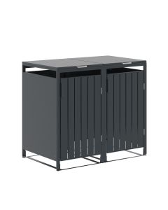 Binport containerberging 136x80x118 cm - donker grijs