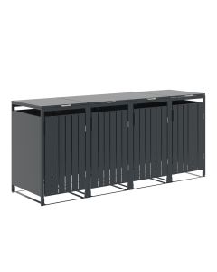 Binport containerberging 272x80x118 cm - donker grijs