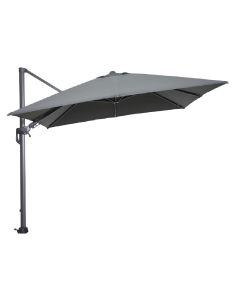 Hawaii zweefparasol 300x300 cm - frame carbon black - doek donker grijs