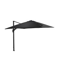 Hawaii zweefparasol Deluxe 300x300 cm - frame donker grijs - doek zwart