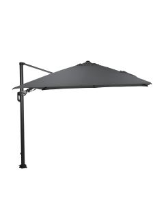 Hawaii zweefparasol Deluxe 300x300 cm - frame donker grijs - doek donker grijs