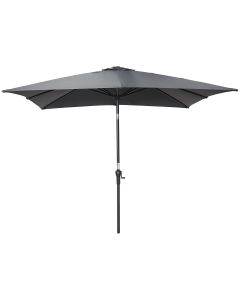 Lotus stokparasol 250x250 cm - donker grijs