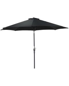 Lotus stokparasol Ø300 cm - zwart
