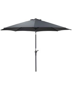 Lotus stokparasol Ø300 cm - donker grijs