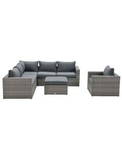 Bruno loungeset 5-delig - grijs