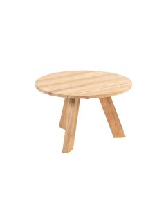 Cosmic loungetafel Ø65 cm antractiet - teak