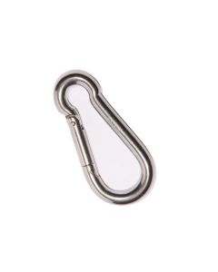 Karabijnhaak 8x80mm - RVS