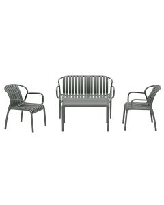 Jade loungeset 4-delig - stone groen