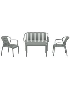 Jade loungeset 4-delig - stone groen