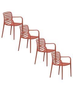 Mees tuinstoel terra - 4 stuks