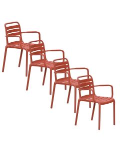 Moos tuinstoel terra - 4 stuks
