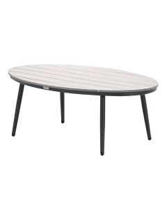 Lucas loungetafel ovaal 120 cm - light teak vironwood