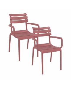 Paris tuinstoel marsala - 2 stuks