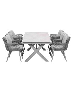 Billy XL tuinset 7-delig - Sintra tuintafel 240x100 cm