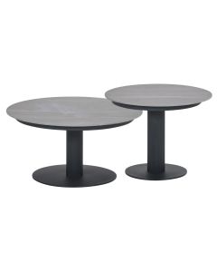 Liam loungetafels - donker grijs - centostone Napoli sand