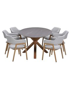 Alexia tuinset 7-delig - Scot tuintafel 230x115 cm