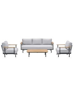 Emmely loungeset 4-delig - valley sand