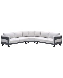 Medellin loungebank 3-delig - donker grijs