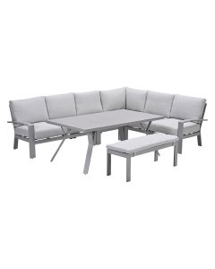 Camilo lounge dining set 6-delig rechts - taupe