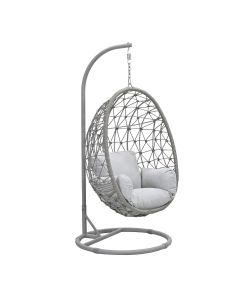 Panama hangstoel swing egg taupe - rope taupe