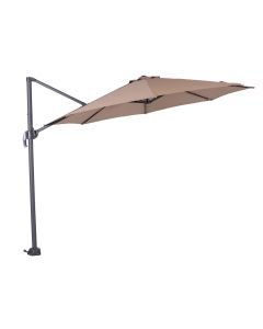 Hawaii S zweefparasol Ø300 cm - frame donker grijs - doek taupe