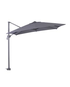 Hawaii S zweefparasol 250x250 cm - frame en doek donker grijs