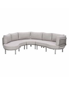 Algarve lounge dining set 3-delig - urban sand