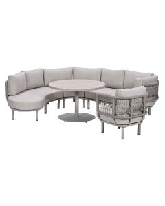 Algarve lounge dining set 5-delig - urban sand
